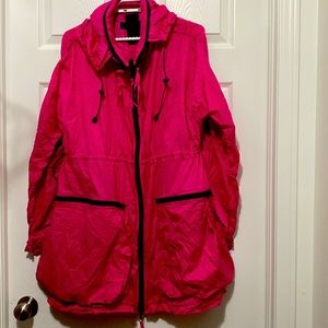 Pre-❤️ Zara Woman Small Fuschia Pink Packable Wind Breaker